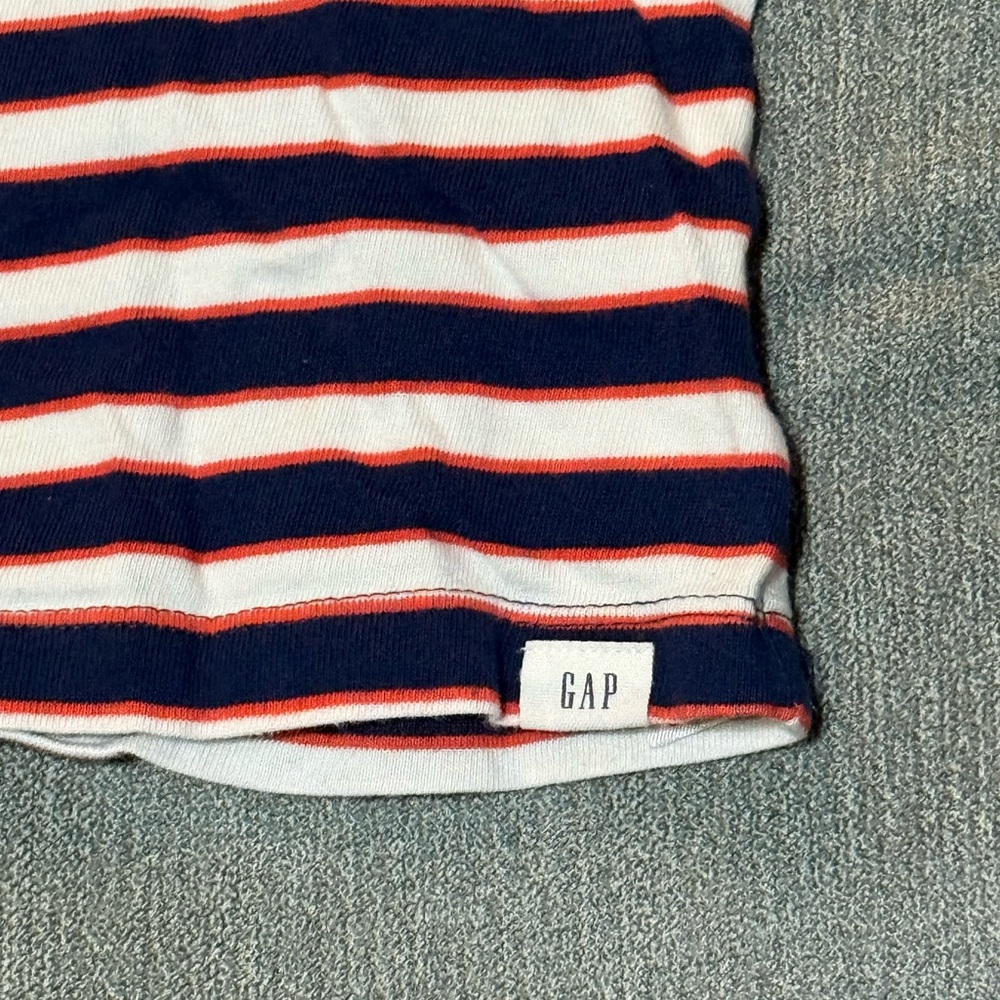 GAP Kids Navy and Red Striped Tee - Picture 4 of 4